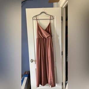 Mauvy pink bridesmaid dress